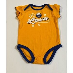 NHL Buffalo Sabres "LOVE" Romper (6-9 Mon)